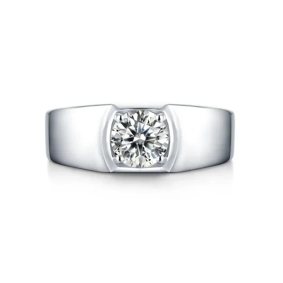 Certified 2ct. t.w. Moissanite Diamond Square Halo Wedding Engagement Ring NEW - Picture 6 of 15